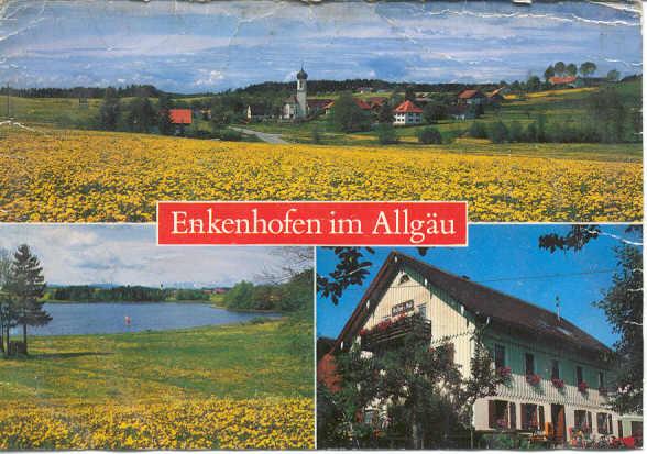Enkenhofen im November vom Burgstall aus gesehen